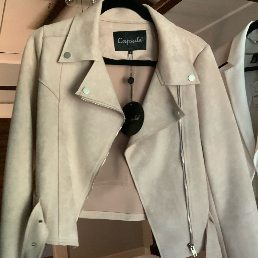 Capsule faux leather jacket